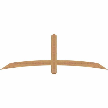 Ekena Millwork Bellingham Timber Gable Bracket, Western Red Cedar, 72"W x 24"H x 1 1/2"D x 3 1/2"F, 8/12 Pitch GBW072X24X0204BEL00SWR